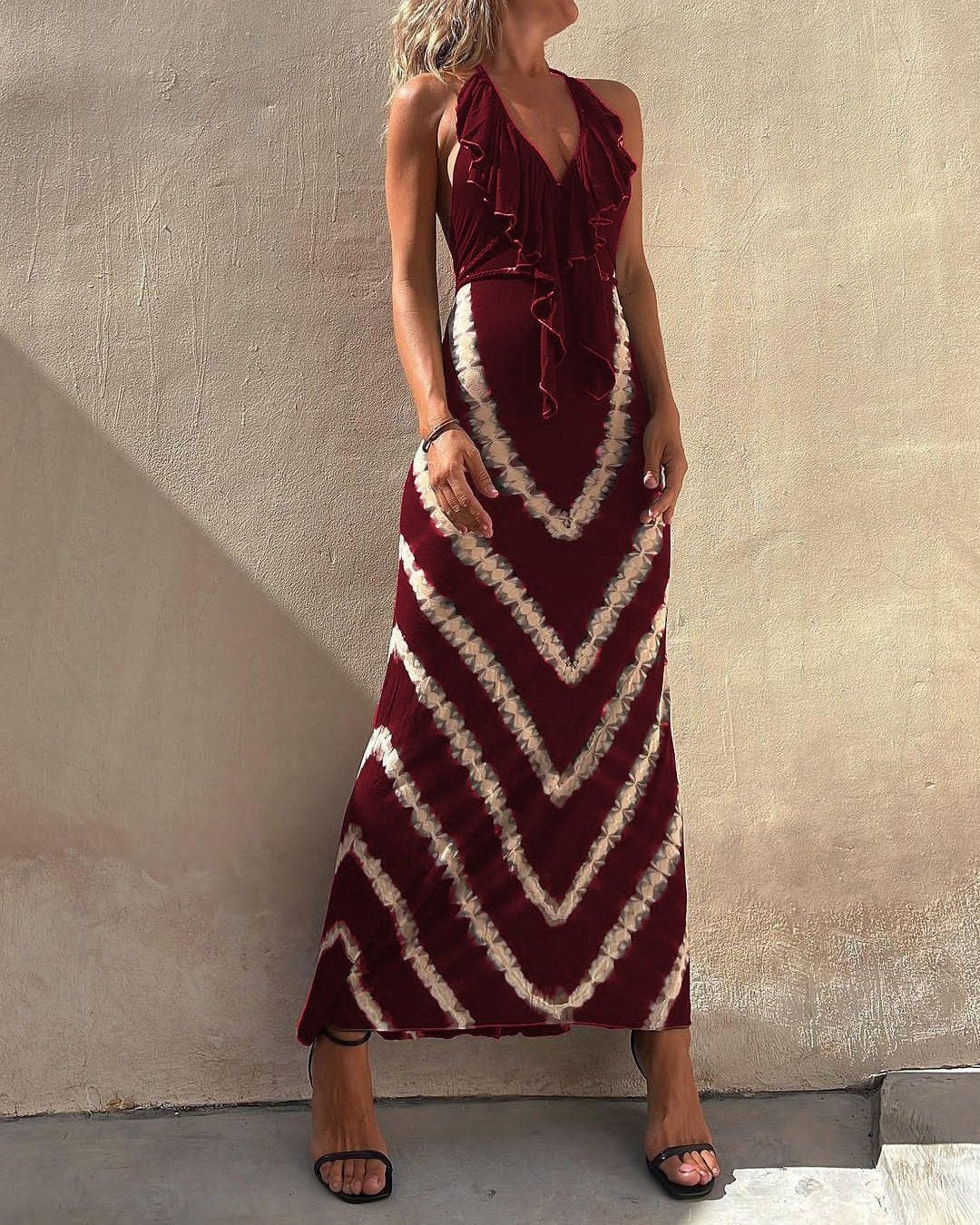 LP | Maxi abito con aletta Tie-Dye