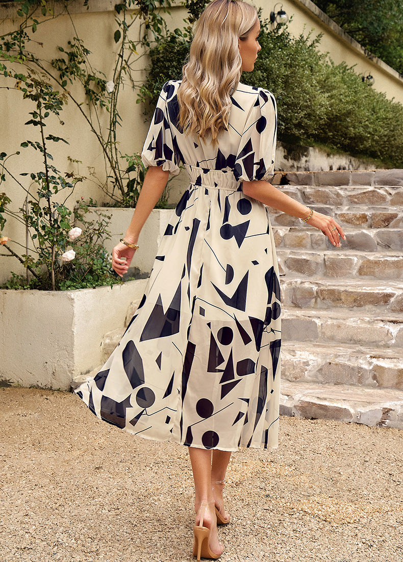 LP | Abito midi con fantasia floreale