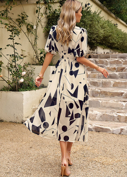 LP | Abito midi con fantasia floreale