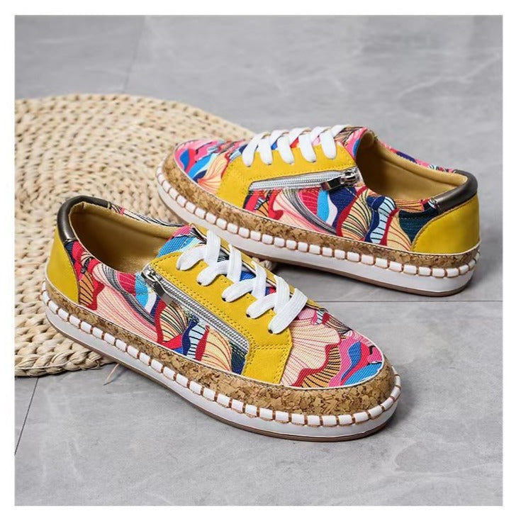 LP | Scarpe da ginnastica semplici con fiori