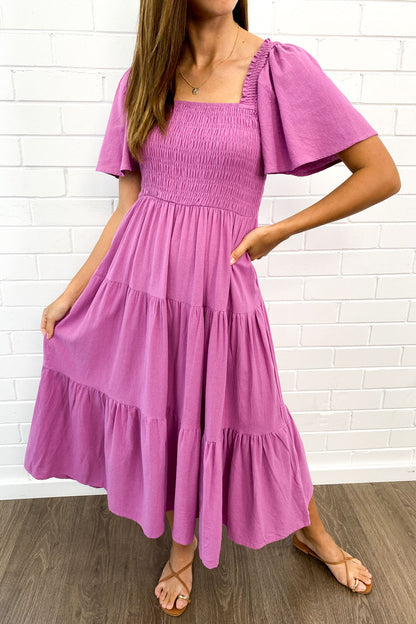 LP | Abito midi femminile senza spalline