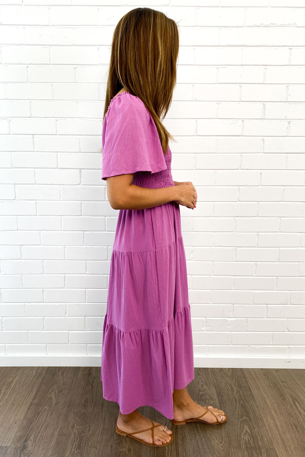 LP | Abito midi femminile senza spalline