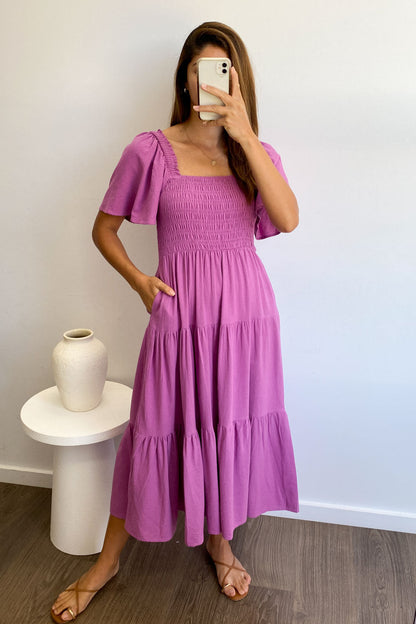 LP | Abito midi femminile senza spalline