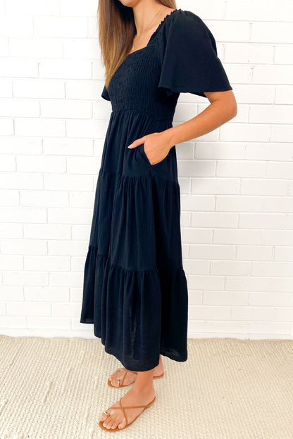 LP | Abito midi femminile senza spalline