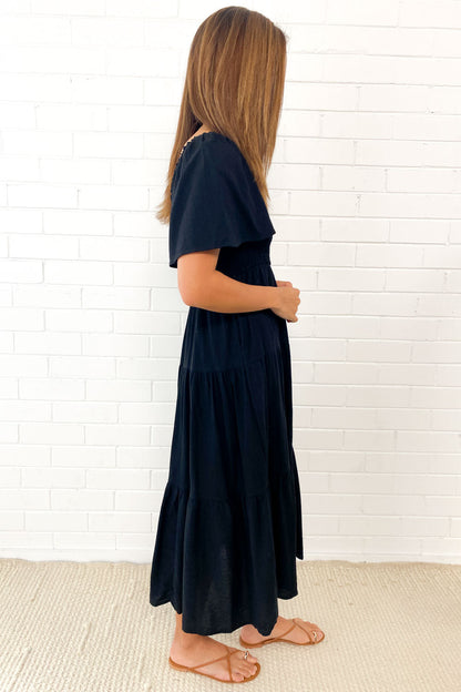 LP | Abito midi femminile senza spalline