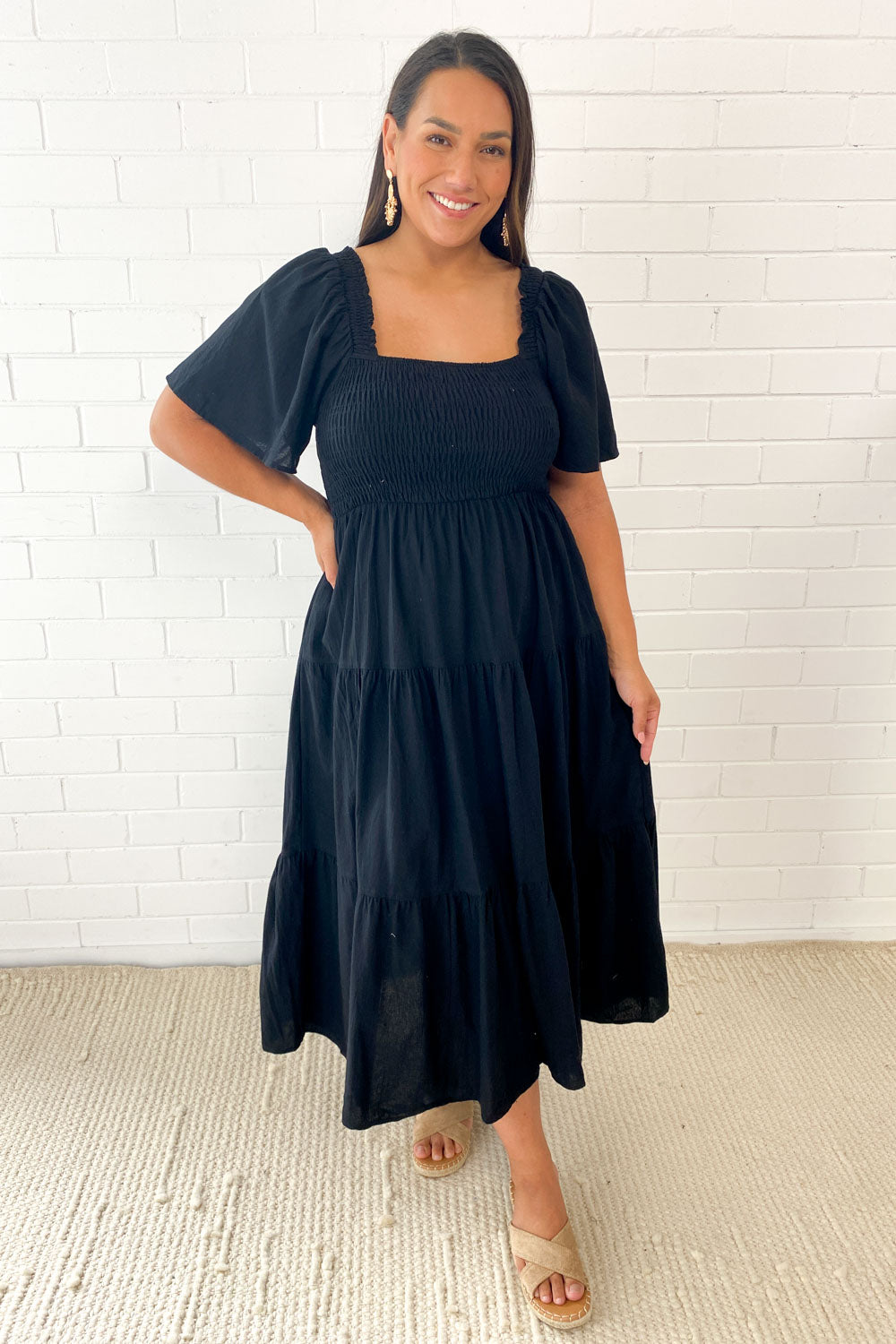 LP | Abito midi femminile senza spalline