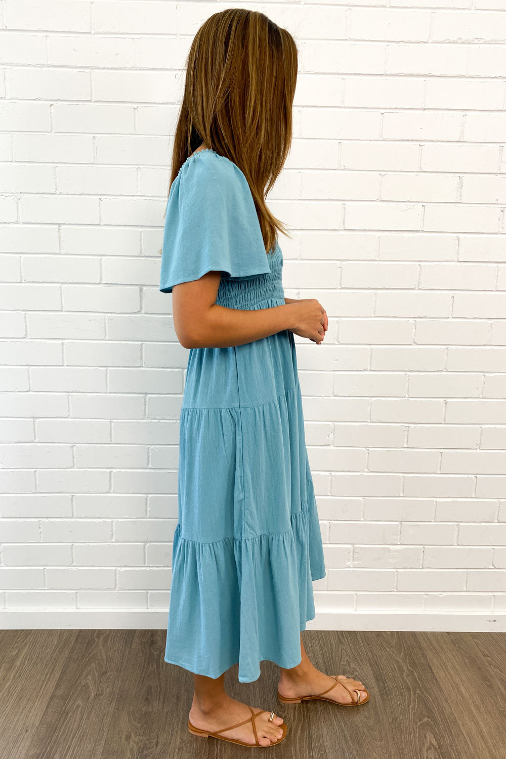 LP | Abito midi femminile senza spalline