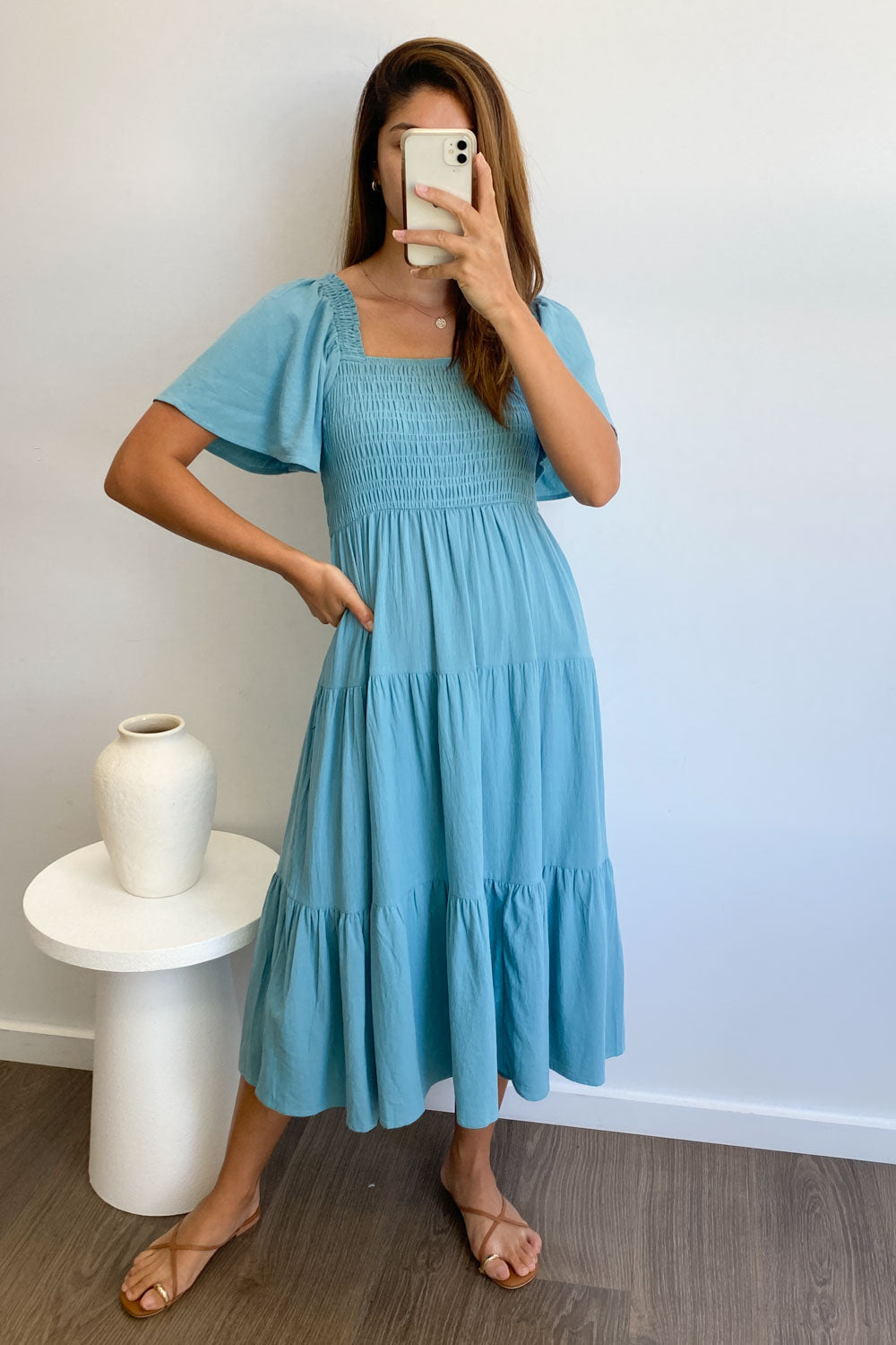 LP | Abito midi femminile senza spalline