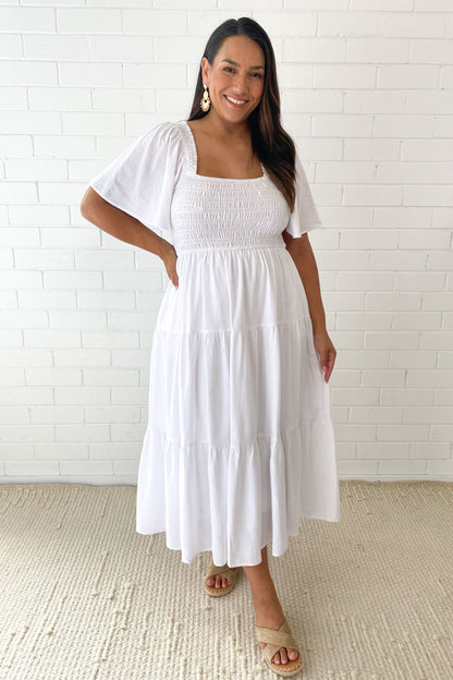 LP | Abito midi femminile senza spalline