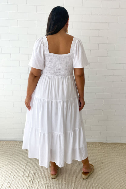 LP | Abito midi femminile senza spalline
