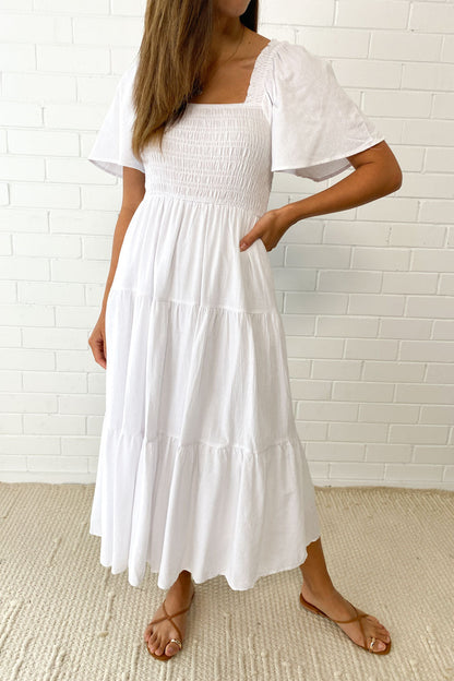 LP | Abito midi femminile senza spalline