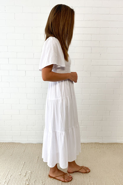 LP | Abito midi femminile senza spalline