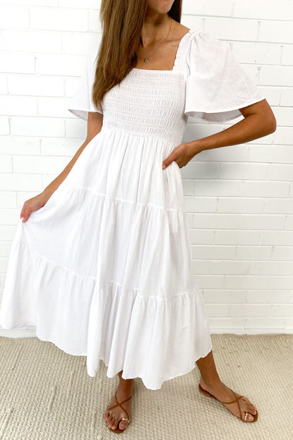 LP | Abito midi femminile senza spalline