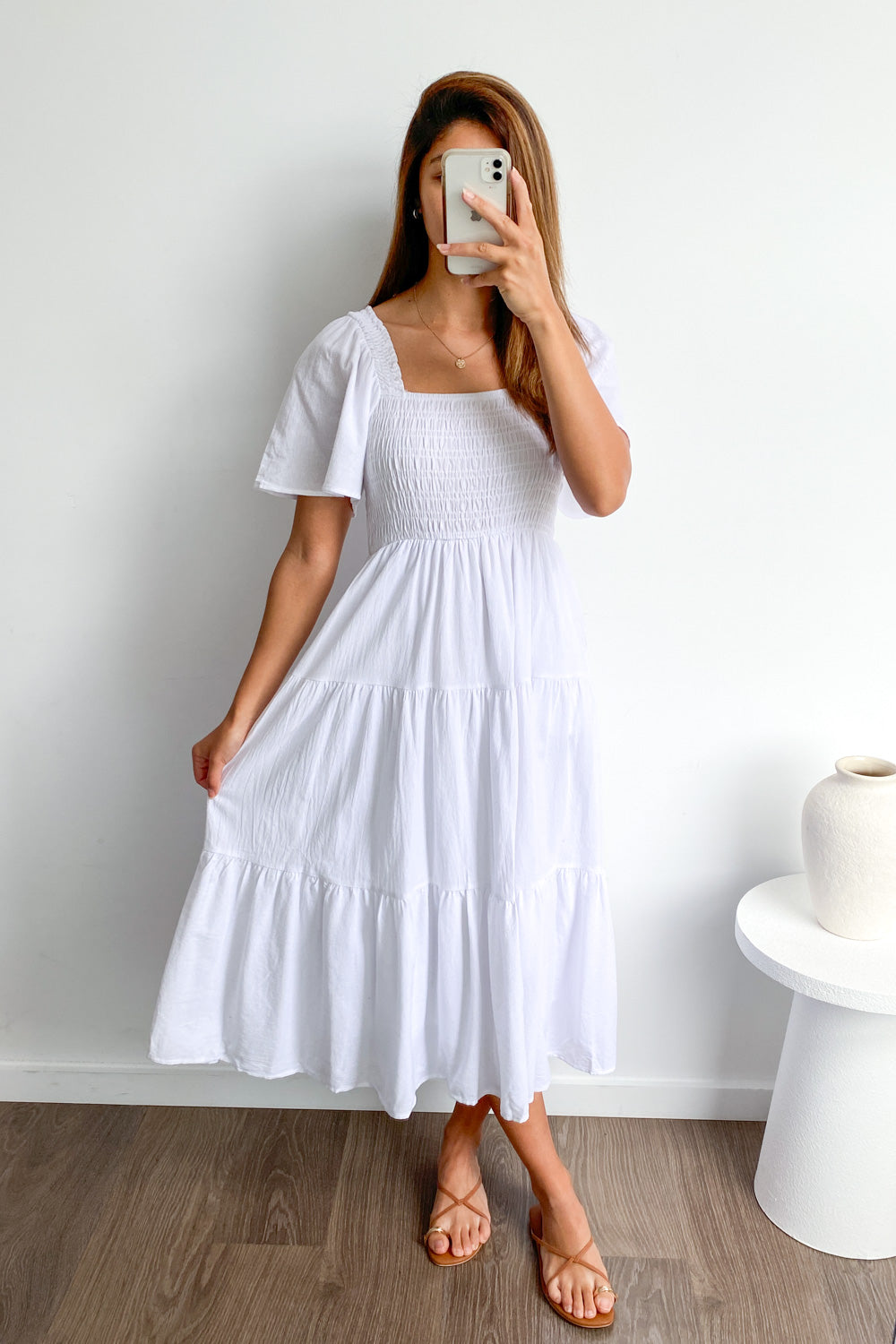 LP | Abito midi femminile senza spalline