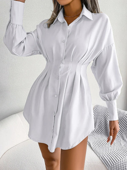LP | Elegante abito camicia a maniche lunghe