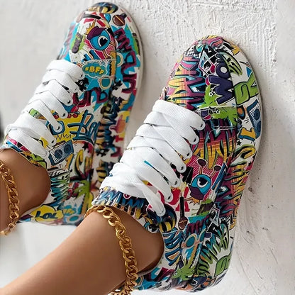 LP | Sneakers alte con stampa graffiti