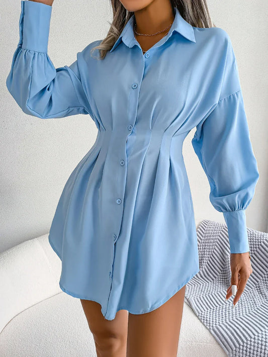 LP | Elegante abito camicia a maniche lunghe