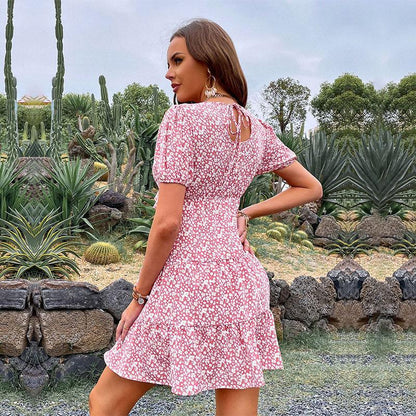 LP | Dolce modello floreale mini abito donna