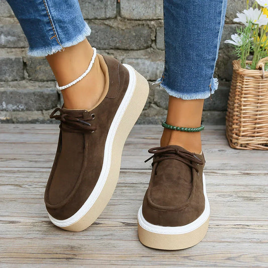 LP | Scarpe da ginnastica casual con plateau in pelle scamosciata