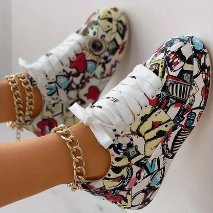 LP | Sneakers alte con stampa graffiti