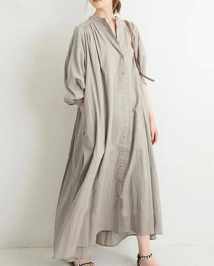 LP | Abito a camicia vintage a maniche lunghe