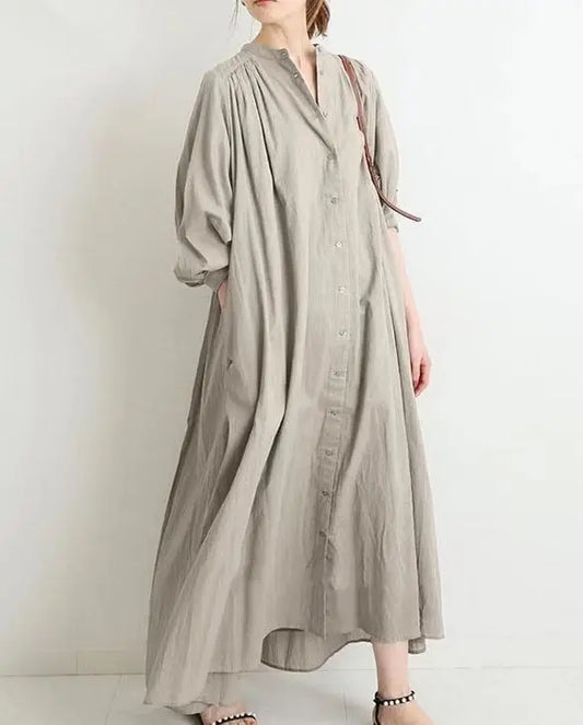 LP | Abito a camicia vintage a maniche lunghe