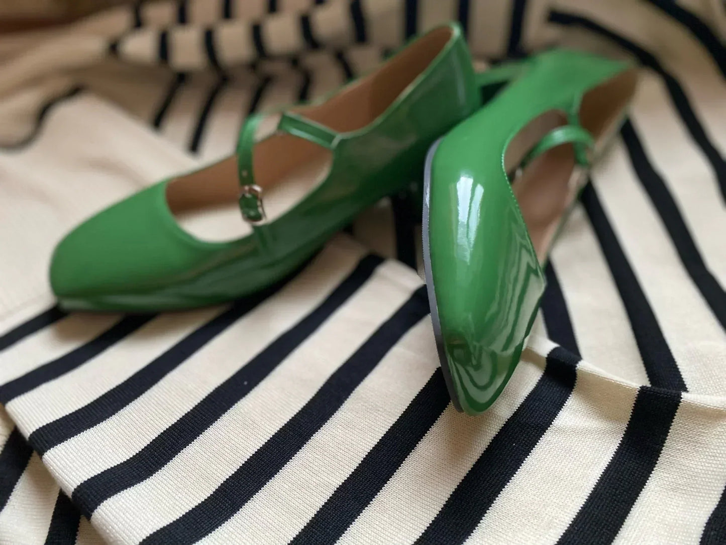 LP | Scarpe con tacco a blocco lucido