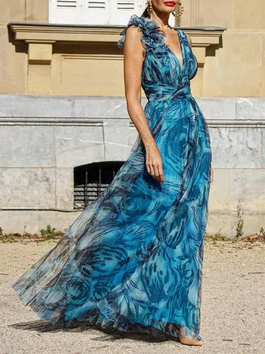 LP | MAXI ABITO BLU PAVONE
