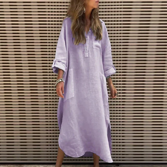 LP | Maxi abito casual in misto cotone
