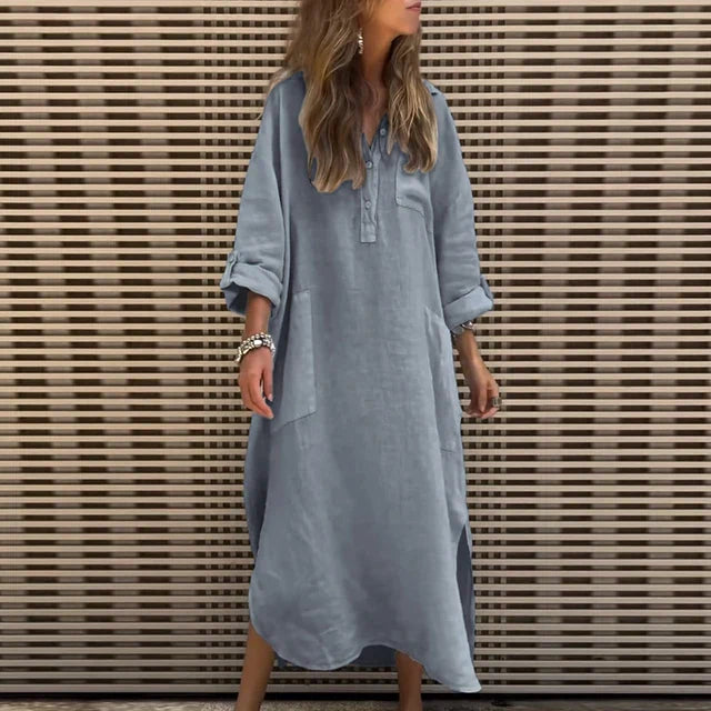 LP | Maxi abito casual in misto cotone