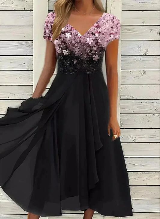 LP | abito midi elegante con gonna ampia