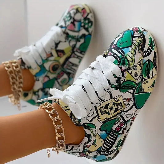 LP | Sneakers alte con stampa graffiti