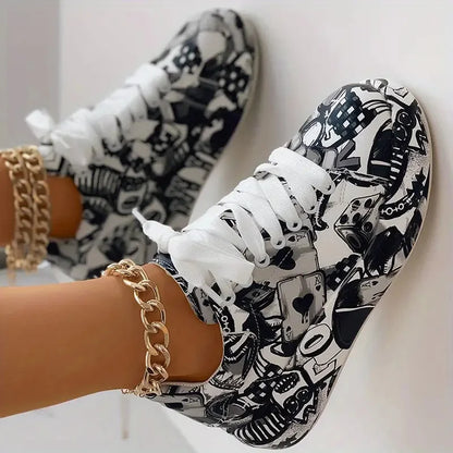 LP | Sneakers alte con stampa graffiti