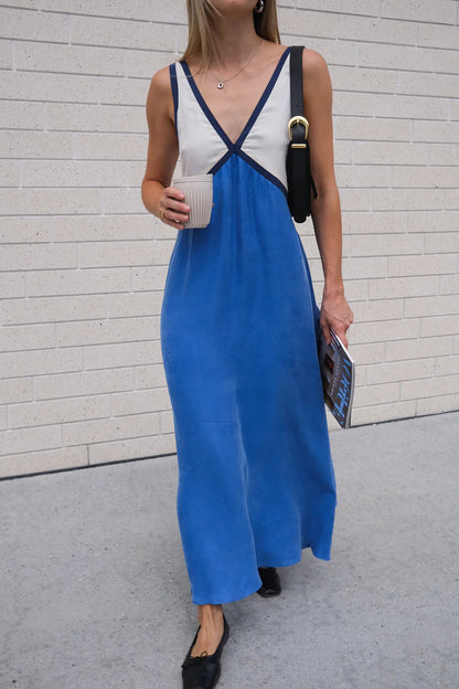 LP | Maxi abito leggero con scollo a V