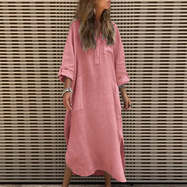 LP | Maxi abito casual in misto cotone