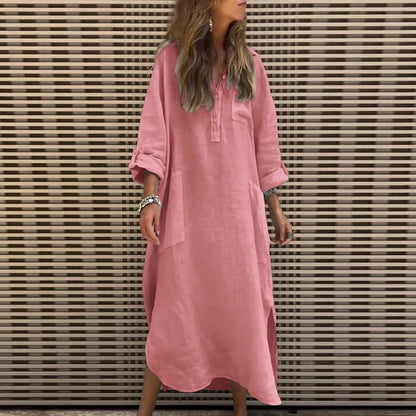 LP | Maxi abito casual in misto cotone