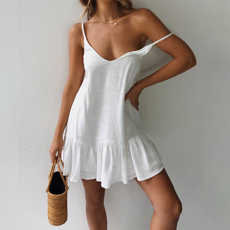 LP | Mini abito leggero con spalline sottili per un look estivo rilassato