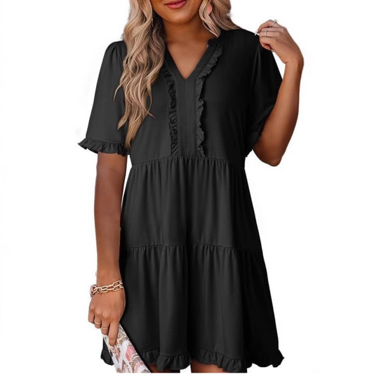 LP | Mini abito casual con scollo a V