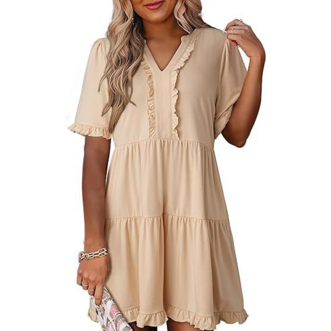 LP | Mini abito casual con scollo a V