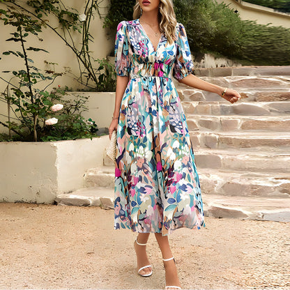 LP | Abito midi con scollo a V