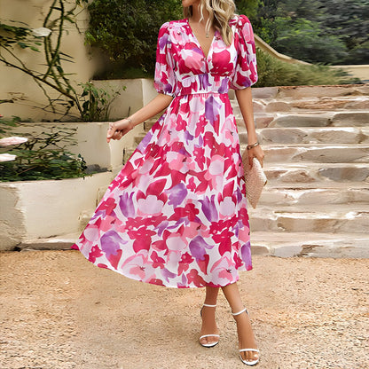 LP | Abito midi con scollo a V