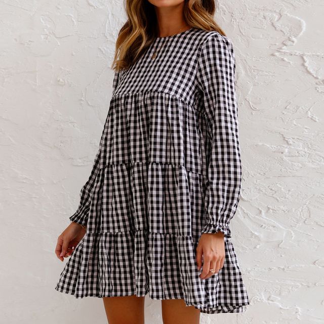 LP | Mini abito smock in percalle vb52