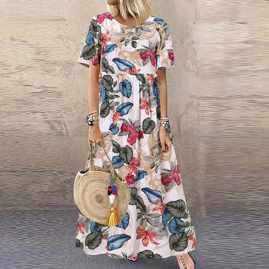 LP | Maxi abito Boho Breeze con stampa floreale