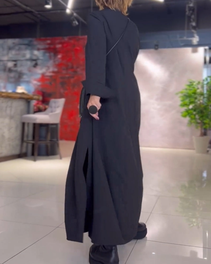 LP | Abito camicia elegante con linea lunga