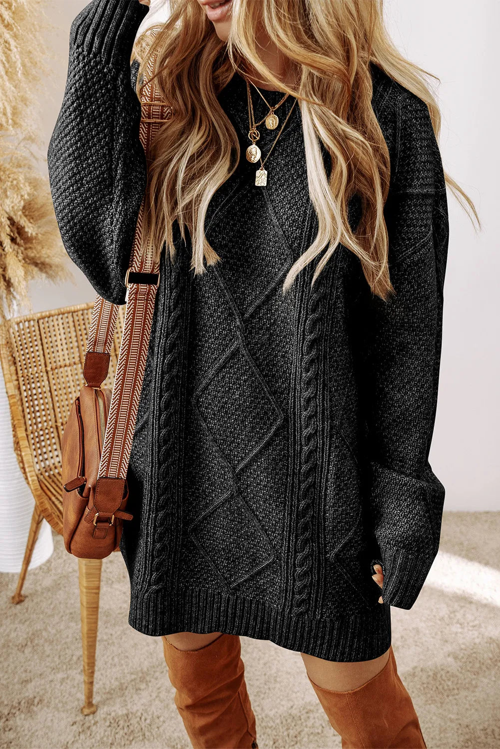 LP | Abito da donna con scollo rotondo e pinces
