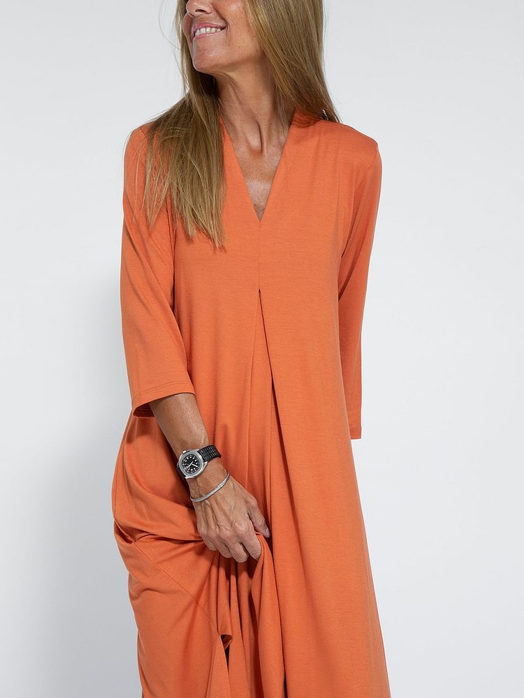 LP | Abito casual semplice e comodo con scollo a V