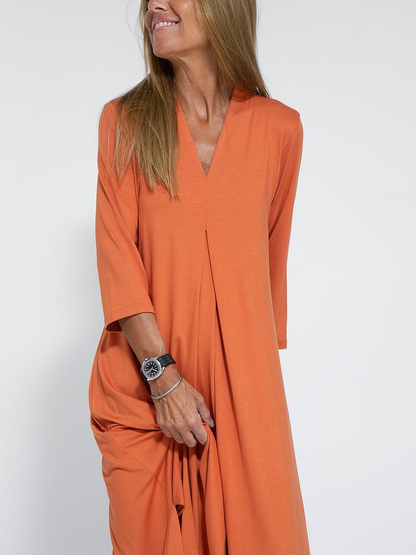 LP | Abito casual semplice e comodo con scollo a V