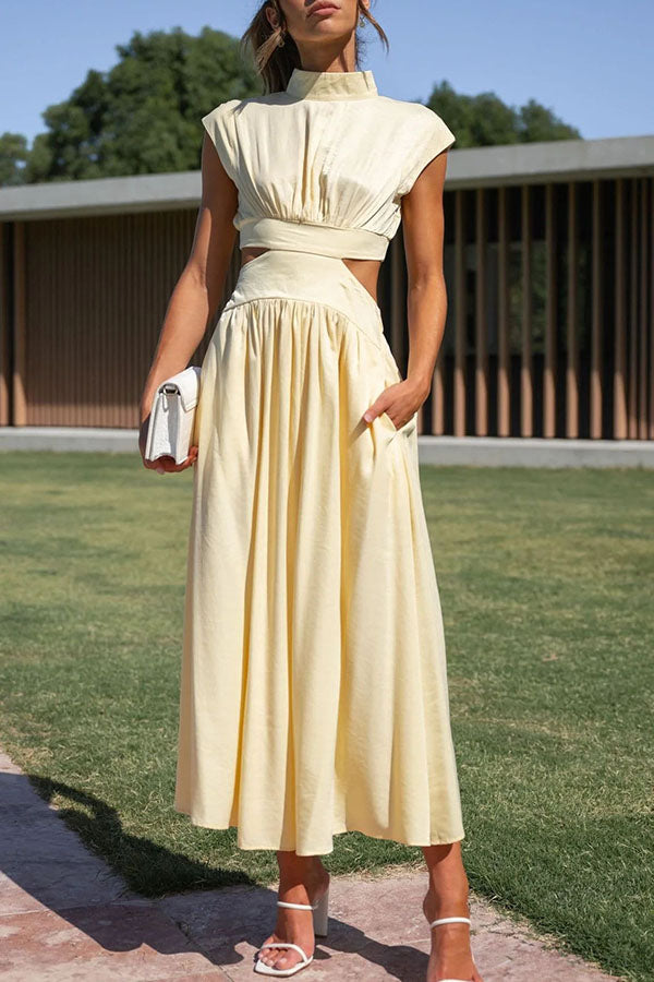 LP | Abito midi con cut-out e tasche