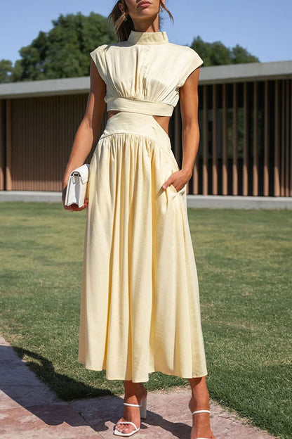 LP | Abito midi con cut-out e tasche