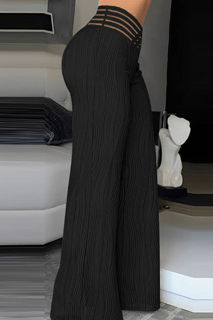 LP | Pantaloni cargo oversize con coulisse e tasca in vita